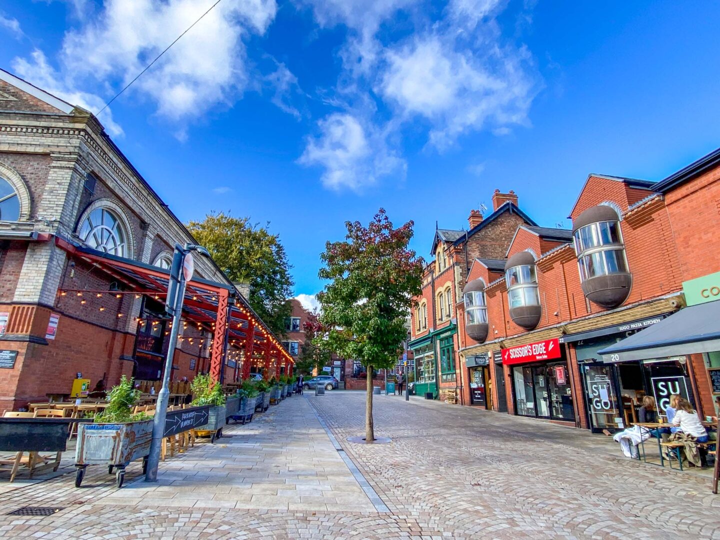 A picture of the town of Altrincham