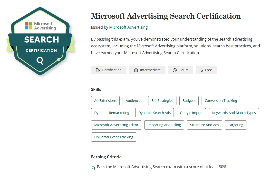 Microsoft Search Certification